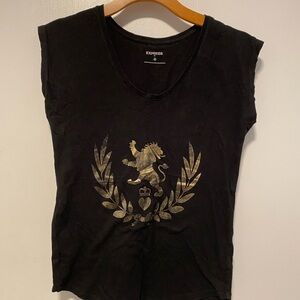 EXPRESS BLACK T-SHIRT SIZE XS